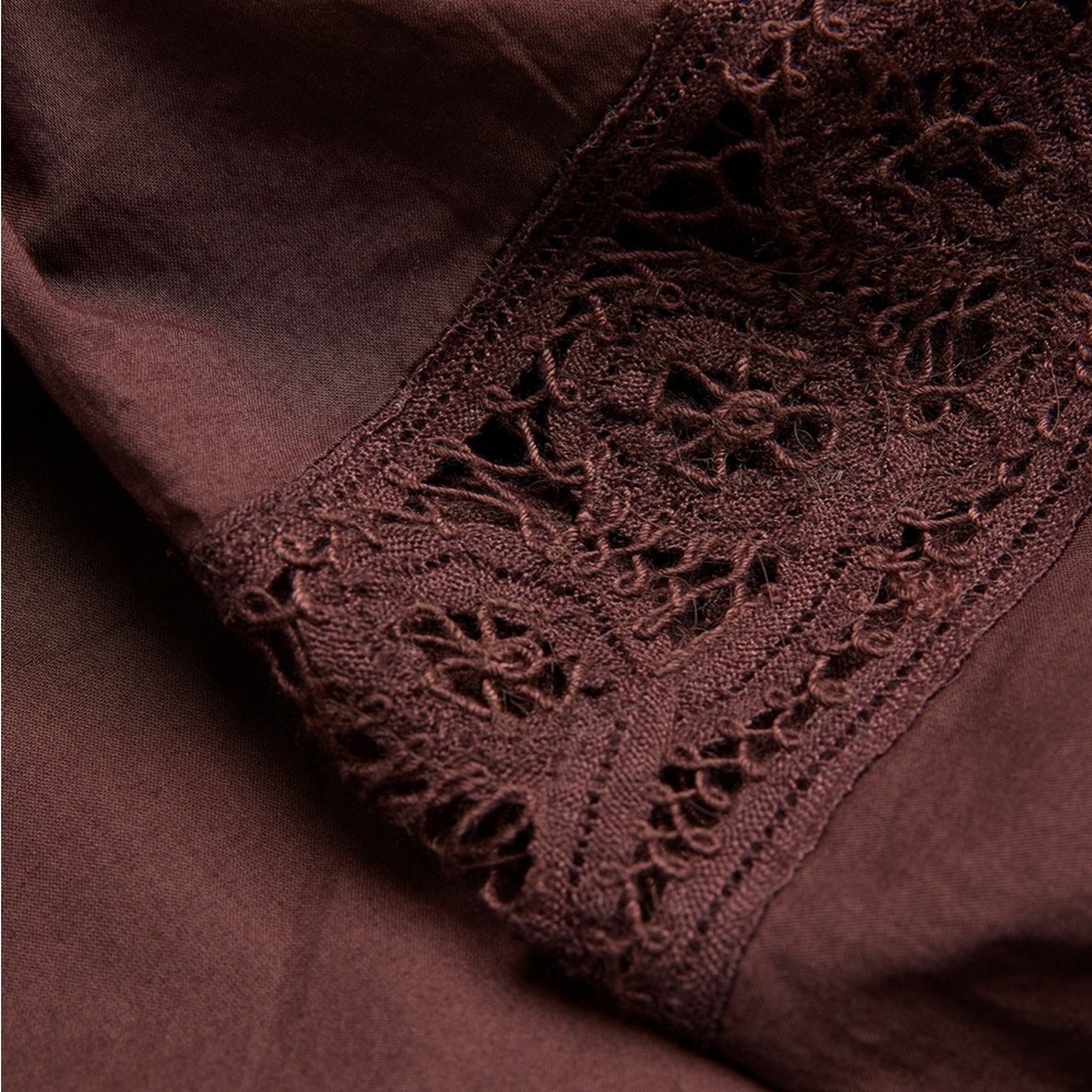 RHODE Chocolate Ruched Mini Dress - Picture 7 of 13